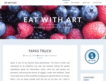 Tablet Screenshot of eatwithart.com